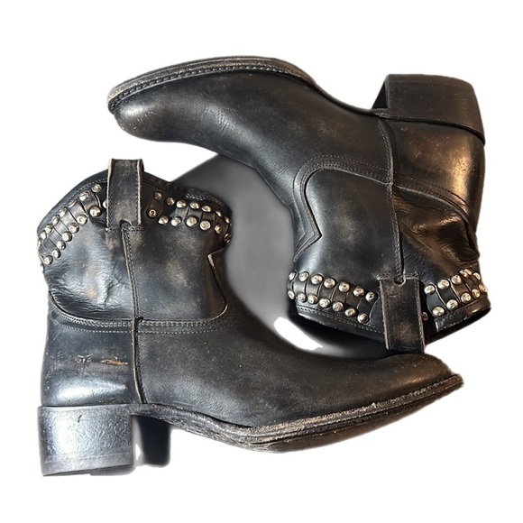 EUC FRYE Women's Diana Cut Stud Western Booties Mexico Made Size 8 - Picture 6 of 10